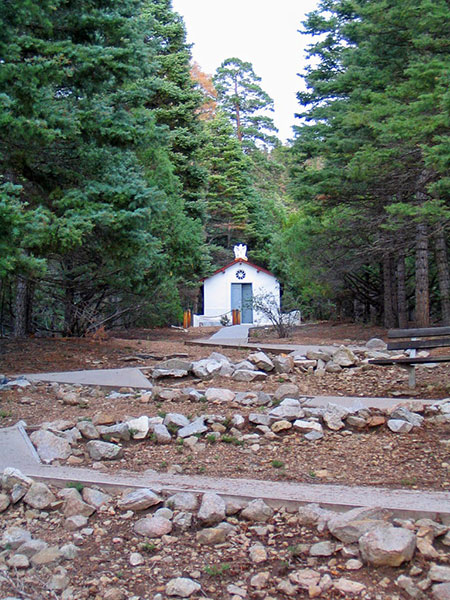 The path to the D.H. Lawrence Memorial